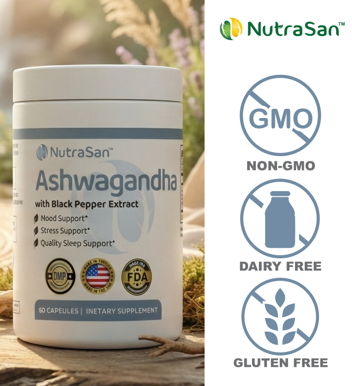 Ashwagandha with Black Pepper Extract - Stress Relief