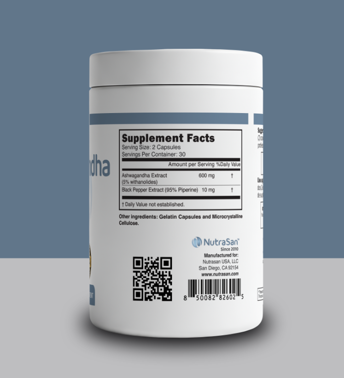 Ashwagandha with Black Pepper Extract - Stress Relief