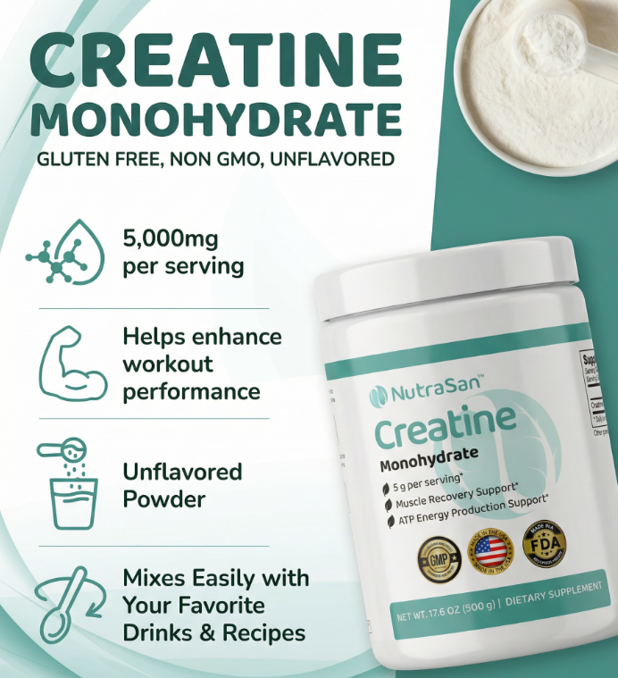 Creatine Monohydrate – Boost Strength & Muscle Growth