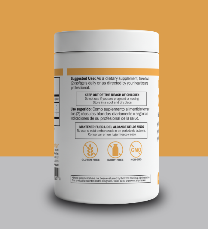 Omega-3 Fish Oil + EPA + DHA 2640mg - Heart and Brain Support